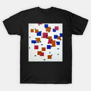 Abstract geometric piece of art by Piet Mondrian T-Shirt